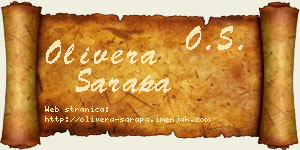 Olivera Sarapa vizit kartica